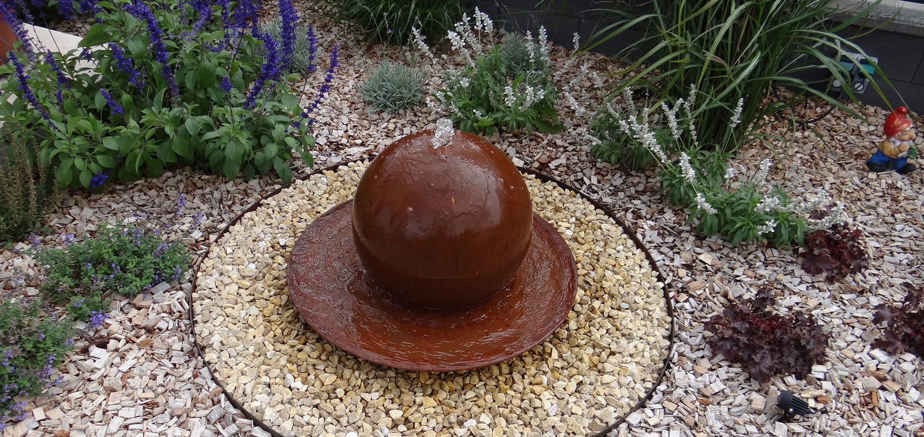 Gartengestaltung - Brunnen